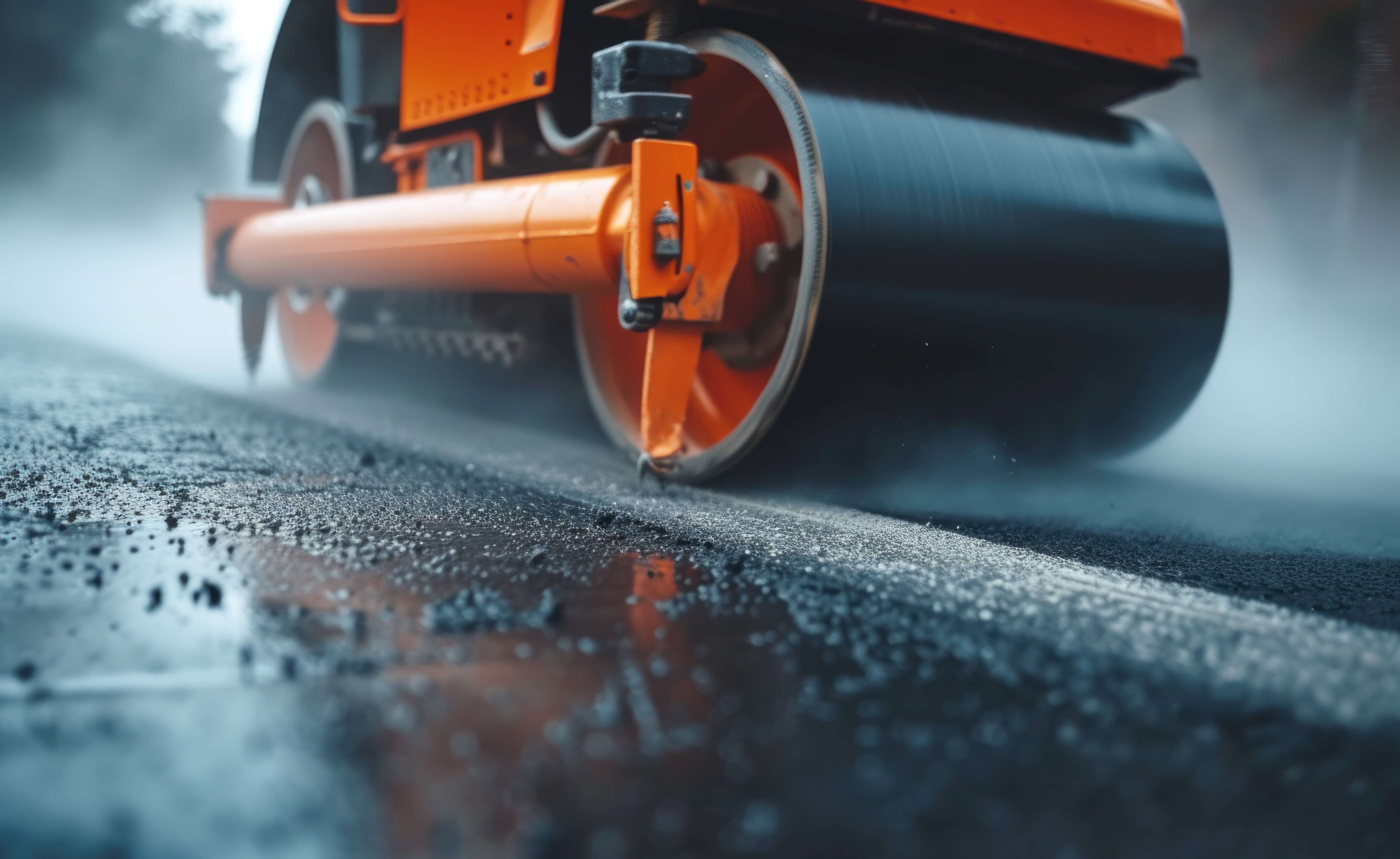 Bitume 40/50 pour trafic lourd et climat chaud – chantier avec engins lourds